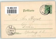 19309 O2805 Lenzen Elbe 1899 Lithographie Stumpfer Turm Burg Kirche