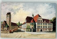 88161 W8998 Lindenberg i. Allgäu - Neues Schulhaus Dorfkirche