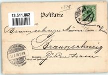 34454 W3548 Arolsen 1898 Lithographie Rauch's Geburtshaus Fürstl. Residenz-Schloß Bahnhof Ev. Kirche