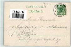 10115 O1100 Pankow 1899 Lithographie Gasthaus Cafe Sanssouci Eingang Kirche Kutsche Fahrrad Nieder Schönhausen Blumen