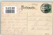 77652 W7600 Griesheim , Kr Offenburg 1909 - Kirche Kinderschule Gruss Blumen