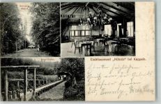 24376 W2340 Kappeln , Schlei 1908 Foto AK Etablissement Hüholz Saal Kegelbahn Schießstand