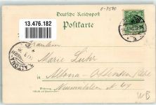 03042 O7500 Cottbus 1898 Lithographie Kreishaus Trachten Post Kaiser Friedrichstraße