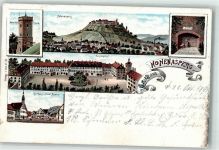 71679 W7144 Hohenasperg 1897 Lithographie Festung Hohenasperg Aussichtsturm Festungshof Schubart-Gefängnis