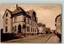 61381 W6382 Friedrichsdorf , Taunus 1912 Foto AK Bahnhofstraße Kaiserliche Poststelle