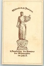 80331 W8000 München - 1. Bundestag der Bundes Männerchöre 1926 Lyraspieler