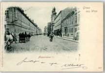 1080 Wien 8. Bezirk, Josefstadt 1898 - Alserstraße Straßenbahn