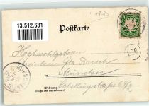 82057 W8021 Walchstadt , Isartal 1898 Lithographie Gasthaus zur schönen Aussicht Karwendel Gebirge