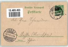 38350 W3330 Helmstedt 1898 Lithographie Petzold's Hotel Kriegerdenkmal Wappen