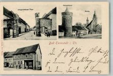 99955 O5822 Bad Tennstedt - Langensalzaer Tor Ketzerturm Gasthaus Halecker
