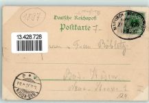 67600 Selestat Schlettstadt 1897 Lithographie Gruss aus