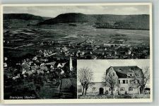 79771 W7895 Erzingen , Kr Waldshut Foto AK Fliegeraufnahme Gasthaus zum Hirschen