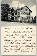 78126 W7744 Königsfeld im Schwarzwald 1911 - Villa Daheim Nachporto