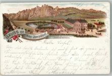14789 O1801 Neubensdorf 1897 Lithographie Verläufer Druck um 1890 Gasthaus zur Gondelfahrt