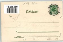 19309 O2805 Lenzen Elbe 1898 Lithographie Stumpfer Turm Burg Dorfkirche Verlag Ottmar Zieher-München