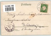84367 W8342 Tann , Niederbay 1902 Lithographie Marktplatz
