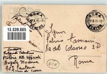 00100 Roma Rom 1915 - Ort lt. Stempel Hafen Wappen Propaganda WK I