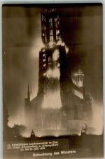 89073 W7900 Ulm , Donau 1925 FOTO KEINE AK 41. Schwäbisches Landturnfest 1925 Beleuchtung des Münsters