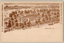 10115 W1000 Tiergarten Lithographie Kistenmacher's Garten Hinter den Zelten