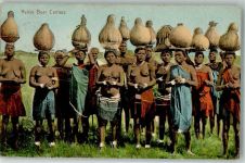 Native Beer Carries Afrikan. Volkstyp 1912