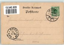 38300 W3340 Wolfenbüttel , Niedersachs 1897 Lithographie Kurhotel Fischer Lechlumer Holze