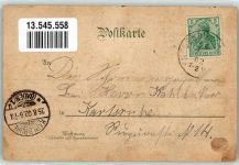 75305 W7540 Neuenbürg , Württ 1902 Lithographie Marktplatz