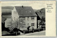 37547 W3350 Billerbeck Foto AK Pension Brotmann Baumblüte