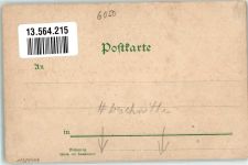 63065 W6050 Offenbach am Main Gebrauchsspuren Lithographie 25. Mittelrheinisches Jubiläum Kreis-Turnfest beschnitten