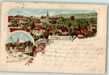 01665 O8251 Constappel 1898 Gebrauchsspuren Gasthaus zu Constappel Lithographie