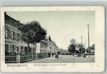 91166 W8544 Georgensgmünd 1918 - Bahnhofstrasse Neues Postamt