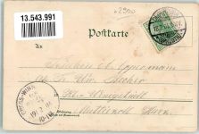 26121 W2900 Oldenburg 1904 Lithographie Ottmar Zieher Großherzogl. Theater Am Stau