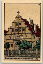 97421 W8720 Schweinfurt Künstlersteindruck Altes Gymnasium
