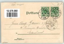 42103 W5600 Hahnenfurth 1898 Lithographie Gasthaus Stöcker Festsaal Wintergarten
