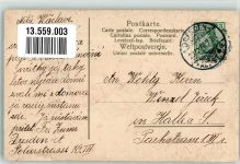 Puppen Tannenbaum Stechpalme Weihnachtsmann 1910 Prägedruck
