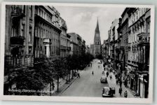 Kattowitz Katowice Foto AK WK II Holtzestrasse Kirche Auto freigeg. durch RLM Nr. E4895/40