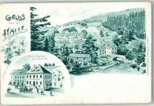 95176 W8684 Hölle a d sächs Saale Künstlerkarte Gasthaus zum Höllental