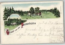 02791 O8808 Niederoderwitz 1899 Lithographie Gasthaus Patzenhütte Ort handschriftlich