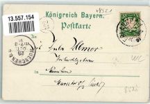 91080 W8525 Rathsberg 1897 Lithographie Hotel zur schönen Aussicht