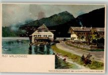 W8111 Walchensee , Oberbay Zieher, Ottmar Heliocolorkarte Nr. 2924 Hey, Paul 1899