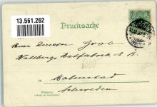 60308 W6000 Höchst 1898 Lithographie Haupt-Bureau Kaufhaus Farbwerke Neujahr