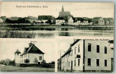 65795 W6234 Eddersheim - Gasthaus zum Schwanen Schulhaus Der Main