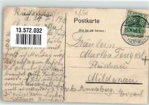 07586 O6501 Rüdersdorf b Gera 1912 - Gasthaus Rüdiger Schulhaus Pfarrhaus Alte Schule