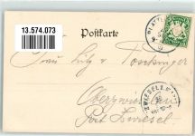 94447 W8350 Plattling 1902 - Adelskorrespondenz Bahnhof