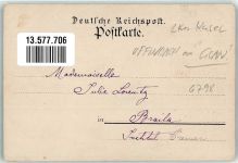 67749 W6759 Offenbach-Hundheim 1899 - Gasthaus Ev. Abteikirche