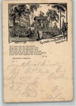 01824 O8323 Kurort Gohrisch 1893 BOAKC Vorläufer Druck 1880 - 1889 Gruß vom Papstein Gedicht von E. D. Lithographie