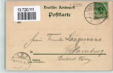 20095 W2000 Rahlstedt 1899 BOAKC Lithographie Oldenfelde Gasthaus Egger Garten Rinderweide Steingrotte