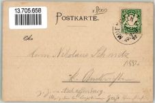 W8000 München Regensburger Wurstküche Weinmann Gasthaus Studentika Vorläufer 1892 BOAKC