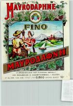 Mavrodaphne Fino Flaschenetikett Wein KEINE AK
