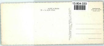 Alger Algier Klapp AK Jardin d Essai