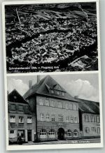 86529 W8898 Schrobenhausen - Fliegeraufnahme Gasthaus-Metzgerei zum Unterbräu